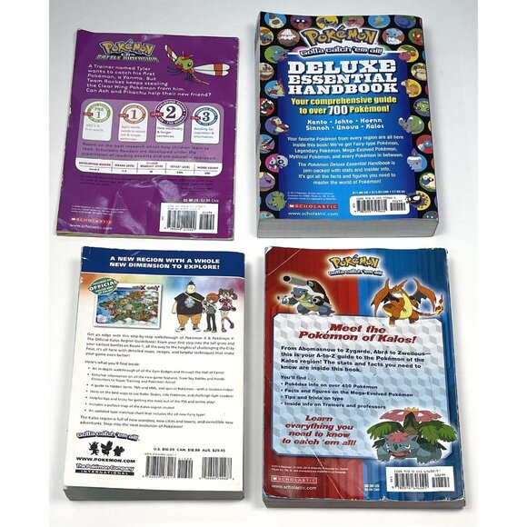 Lot 4 Pokemon Books Triple Trouble, Kalos Region Guidebook, Deluxe Handbook READ - Picture 3 of 3